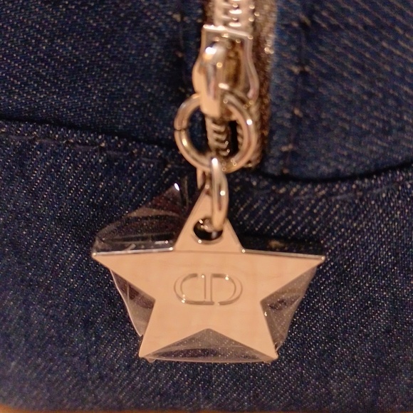 Dior Denim Cosmetic Travel Pouch Bag Case w Mini Makeup - Picture 4 of 16